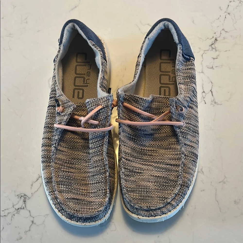 Hey Dude Women's Flats in Blue and Pink